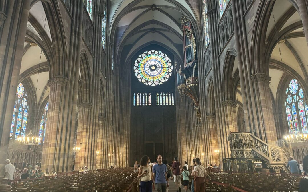 Visite de la Cathédrale Notre-Dame de Strasbourg avec nos étudiants